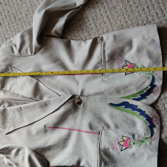 Harve Bernard NWOT linen embroidered skirt set size 12 - Picture 9 of 16